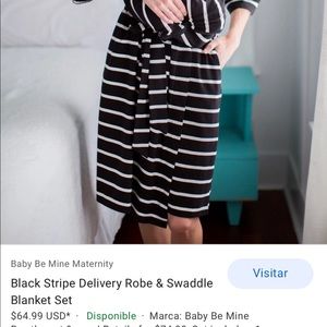 Mommy robe and baby blanket